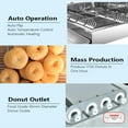 thumbnail image 2 of Kolice Commercial Mini 4 Rows Donuts Making Machine,Doughnut Maker,Frying Donuts Maker-4 Molds,Included, 1750 pcs/Hour,5.5L Hopper, 2 of 7