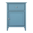 thumbnail image 3 of Xukmct 1 Drawer Nightstand with 1 Door Cabinet, Beside Table for Home, Bedroom, Office, Blue, 3 of 4