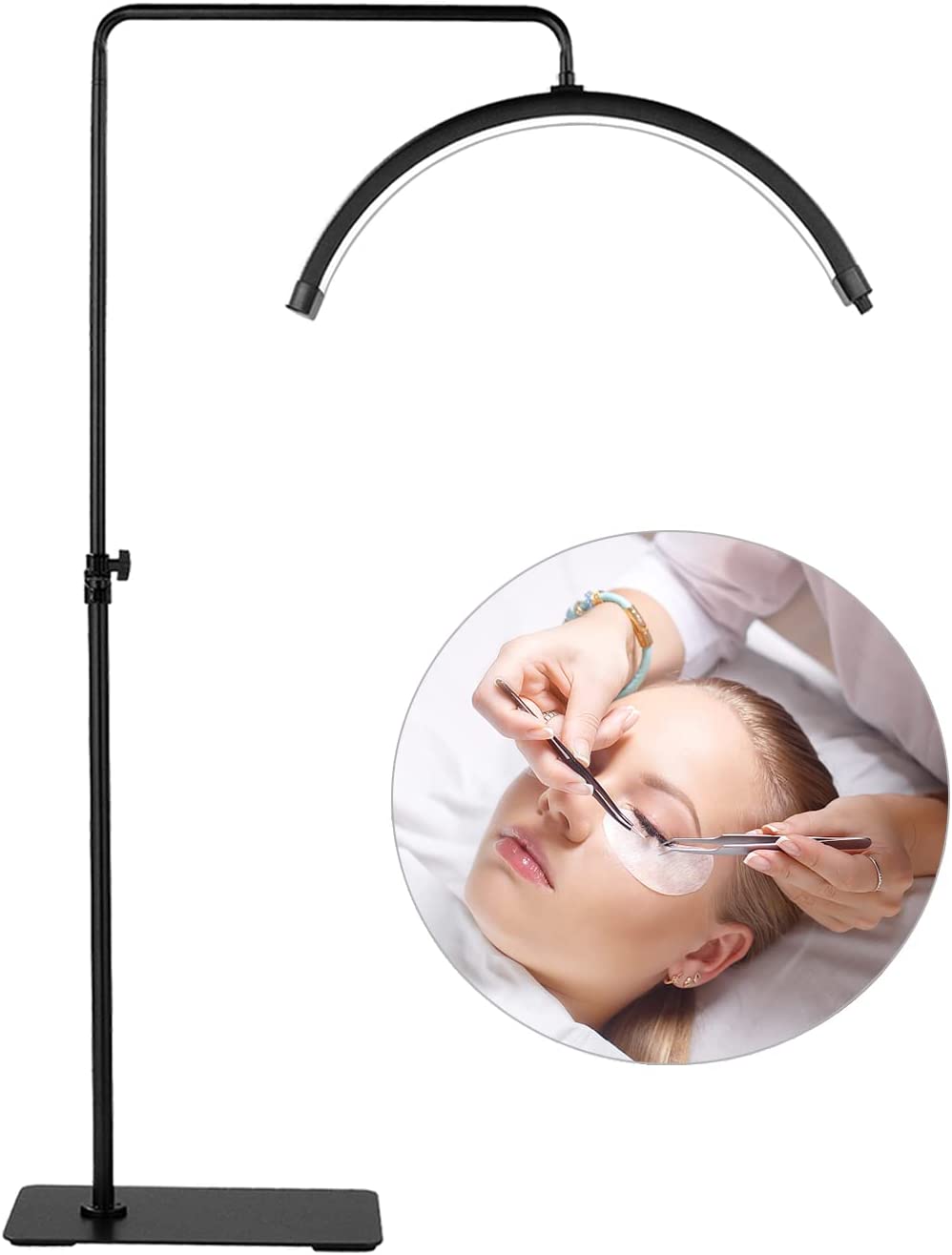 XCHENBI Lash Lamp for Eyelash Extensions Standing Floor Tattoo Light, Nail Tech, Esthetician