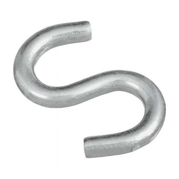 National Hardware N273-425 S-Hook, 125 lb Working Load, 0.262 in Dia Wire, Steel, Zinc