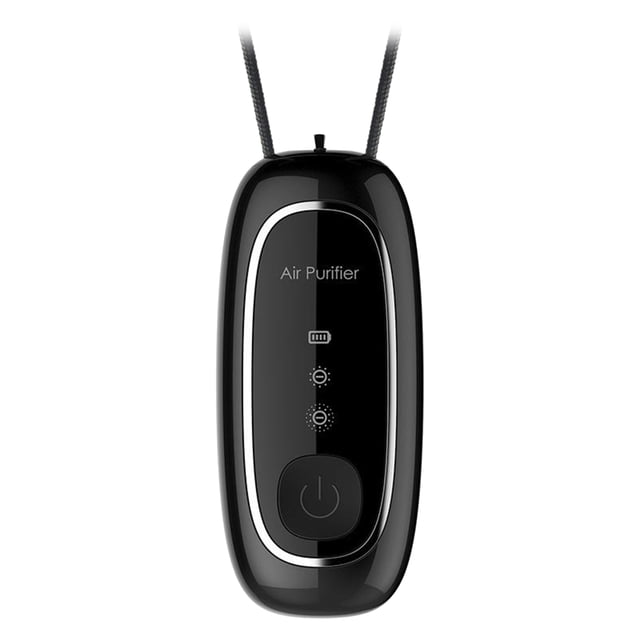 Purificador de aire Personal generador de collar desgaste humo lónico Cuerda Negra Sunnimix purificador de aire personal