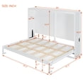 thumbnail image 2 of Harper & Bright Designs Queen Size Murphy Bed Cabinet, Wood Murphy Bed Platform Chest Bed Frame, Folding Wall Bed for Bedroom & Guest Room, White, 2 of 15