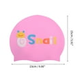 thumbnail image 4 of Unique Bargains 1 Pc Silicone Cartoon Snail Swim Cap Pink, 4 of 6