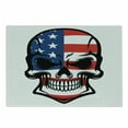 thumbnail image 1 of Skull Cutting Board, Scary Old Skull Horror USA Dead Native of the Country States Evil Art Print, Decorative Tempered Glass Cutting and Serving Board, in 3 Sizes, by Ambesonne, 1 of 2