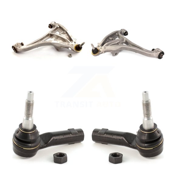 TOR Front Suspension Control Arm Assembly and Tie Rod End Kit for Car Ford F-150 Lincoln Mark LT - Left Right Side (Driver Passenger) KTR-102802