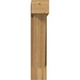 thumbnail image 2 of Ekena Millwork 8"W x 30"D x 38"H Traditional Block Rough Sawn Bracket w/ Offset Brace, Western Red Cedar, 2 of 25