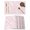 Pink, variant on Pink Geometric Placemats Set of 8, Morocco Modern Simple Abstract Aesthetic Placemats for Dining Table, Place Mats for Kitchen Tabletop, Waterproof Wipeable Dining Table Mats Set
