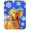 Multi-Color, variant on Caroline's Treasures Vizsla Winter Snowflakes Holiday Glass Cutting Board Large