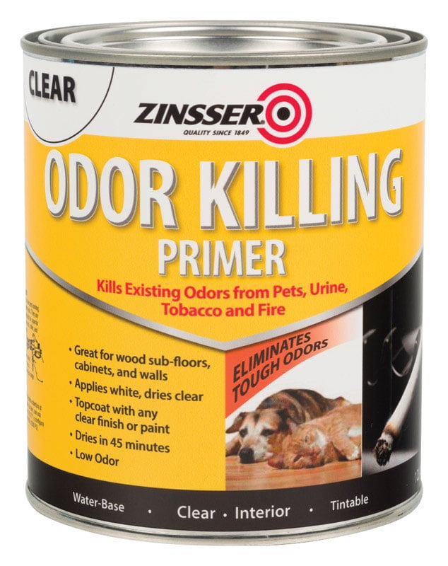 Zinsser Clear Indoor Odor Killing Primer, 1 Quart