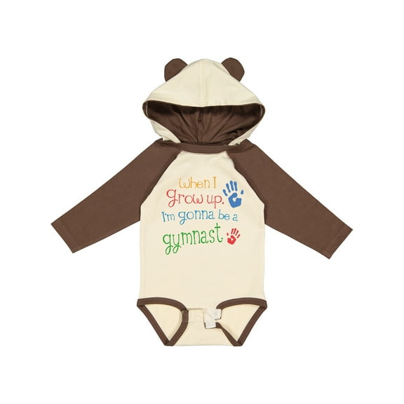 Inktastic Gymnast Future Boys or Girls Long Sleeve Baby Bodysuit