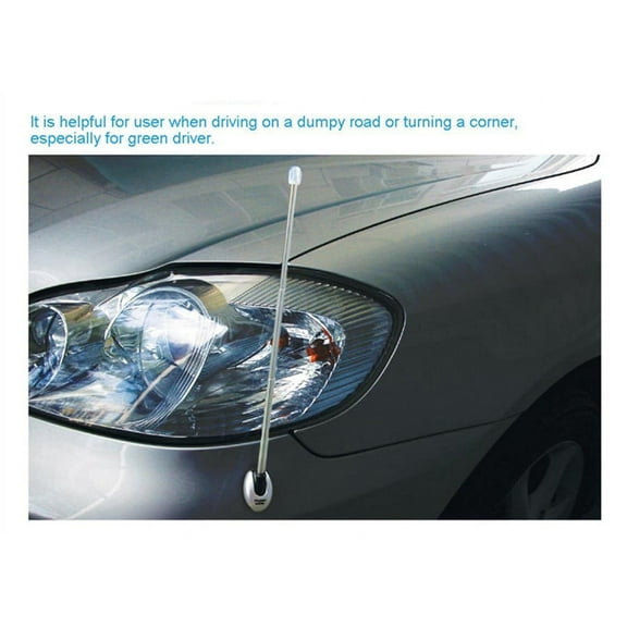 1x Vehicle Bumper Corner Pole Car Accessories Aluminum Antenna Adjustable Angle