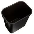 thumbnail image 4 of Basics Small Rectangular Commercial Office Wastebasket, Easy to Clean, 3 Gallon, Black, 2-Pack, 4 of 6