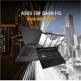 thumbnail image 4 of ASUS TUF Dash 15 Gaming Laptop, 15.6" IPS FullHD Display, 12th Gen Intel Core i5-12450H, 32GB DDR5 RAM, 2TB PCIe SSD, RTX 3050 Ti, Backlit Keyboard, Wi-Fi 6, Windows 11 Home, Black, 4 of 5