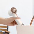 thumbnail image 5 of Portable High-Speed Handheld Mini Fan with Digital Display, Beige, 5 of 9