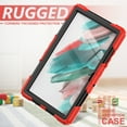 thumbnail image 5 of Allytech Shockproof Case for Samsung Galaxy Tab A8 10.5" SM-X200 X205 X207 With Screen Protector - Military Grade Protection Shockproof Detachable Hand Shoulder Stand Swivel Stand Kids Friendly, 5 of 7