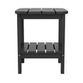 thumbnail image 6 of Flash Furniture HDPE 2-Tier Adirondack Side Table - All-Weather - Indoor/Outdoor Black, 6 of 9