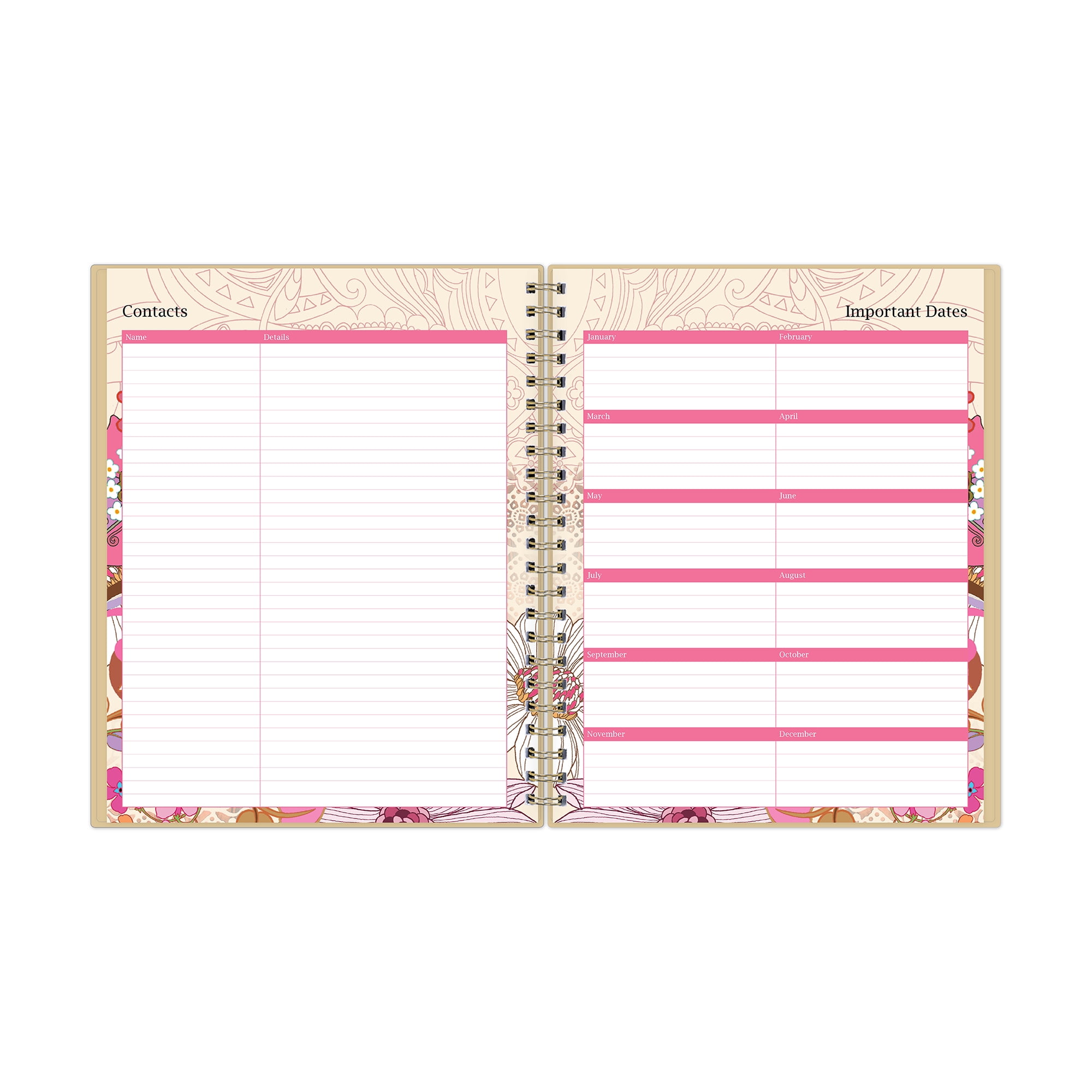Monthly appointment book 7.5 in x 9 in 2021 Sundial Weekly Planner 