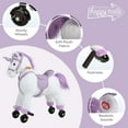 thumbnail image 3 of Happy Trails Ride on Horse - Walking Unicorn Toys with Wheels and Sounds, 3 of 7