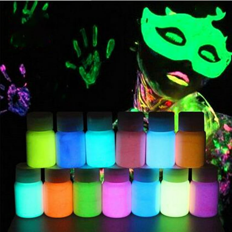 Glow in The Dark Paint, 10 Extra Bright Colors(20 ml/0.7 oz) Glow Paint,  Long-La