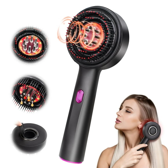 MPADQ Upgrade 2 in 1 Hair Oil Applicatorï¼Electric Hair Brushes for Hair Growth,Hair Oil Applicator Scalp Massager,IPX7 Waterproof Oil Dispenser for Hair