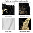 thumbnail image 4 of luoweisi Men's Beach Shorts Quick Dry Swim Trunks with Mesh Lining Golden Moon 2XL, 4 of 5