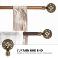 thumbnail image 2 of Linaichen Curtain Rod Ends 4pcs Round Curtain Rod Finials Decorative Replacement for Drapery, 2 of 9