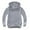 Grey, variant on Toddlers Kids Baby Boys Girls Hooded Solid Thick Coat Sweatshirt Pullover