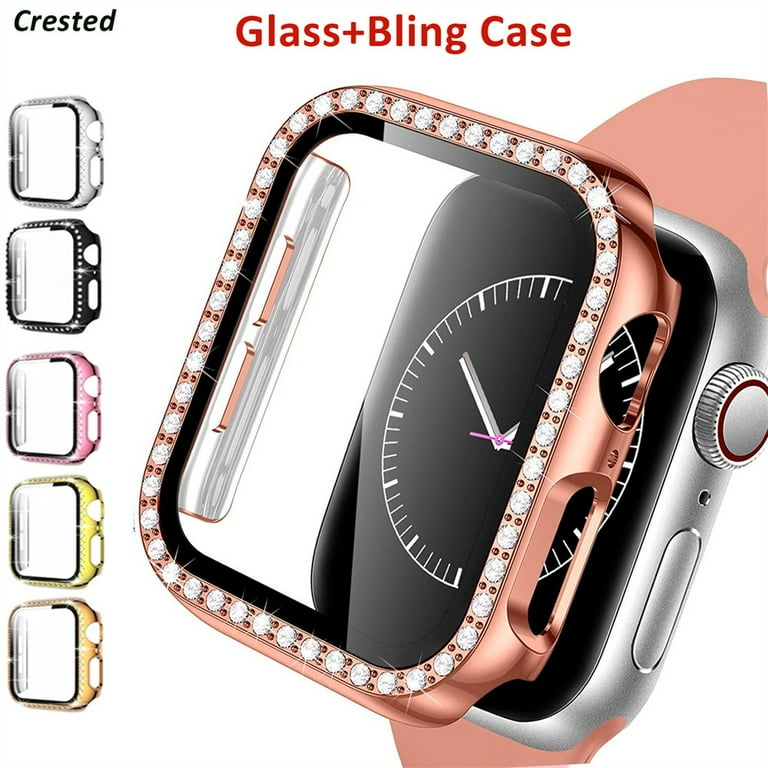 Glass Cover For Apple Watch Case 44mm 40mm 45mm 41mm 42mm 38mm
