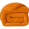 thumbnail image 3 of 500-TC Egyptian Cotton All Season Comforter for Adults Oversized King Size 98" x 120" Inches, 1pc Comforter Box Stitched with 4 Corner Tabs, 300 GSM Comforter, (Orange), 3 of 7