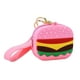 thumbnail image 1 of sweethay Llaveros Colgantes de simulación de silicona Hamburguesa Bolso de muñeca lindo Dibujos animados creativos Encantador Decorar a la moda Ropa, zapatos y accesorios Miscelánea Rosado 16 CM sweethay AP014210-01, 1 of 6