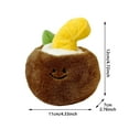thumbnail image 2 of Coconut Snuffle Toy Interactive Slow Feeder Squeaky Dog Chew Toy with Crinkle Sound for Training Play, 2 of 6