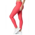 thumbnail image 2 of Women's Stretchy Slim Jeggings with 5 Pockets Cotton Blend, Coral X-Small, 2 of 3