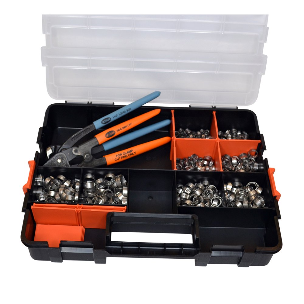 Oetiker StepLess® Clamp Kit 400 Clamps Covering an Inner Diameter Clamp