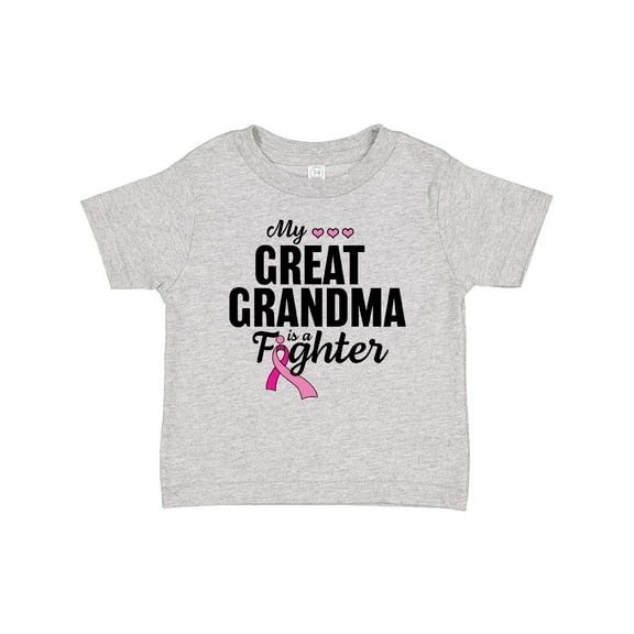 Inktastic Breast Cancer Awareness My Great Grandma is a Fighter Boys or Girls Baby T-Shirt