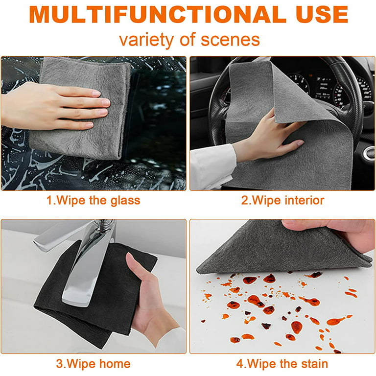 Magic Glass Cleaning Cloth - Streak Free, Ultra-Absorbent car Window Fog  Remover, Monitor Screen, and Glasses Cleaning Towel Made from Seaweed  fibers 