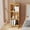 Natural-3, variant on Manxile 4 Cube Vertical Storage Organizer, Modern White Wood Bookshelf for Living Room, Bedroom, Study Room