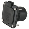 thumbnail image 1 of Flanged Inlet ETL 15 Amp RV Plug Receptacle Block Heater Bumper Plug with Waterproof Cover NEMA 5-15 Male Wall US Plug, 1 of 8