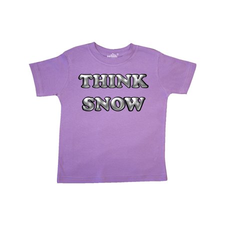 

Inktastic Gray Think Snow Gift Toddler Boy or Toddler Girl T-Shirt