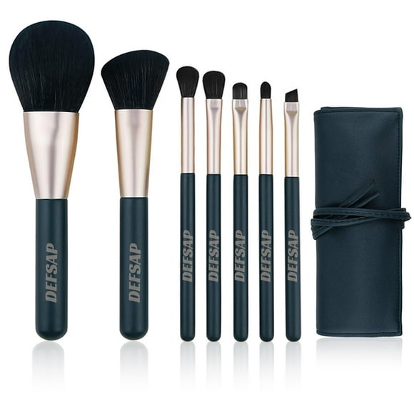 Set de brochas de maquillaje DEFSAP Professional para cabello sintético, 7 piezas