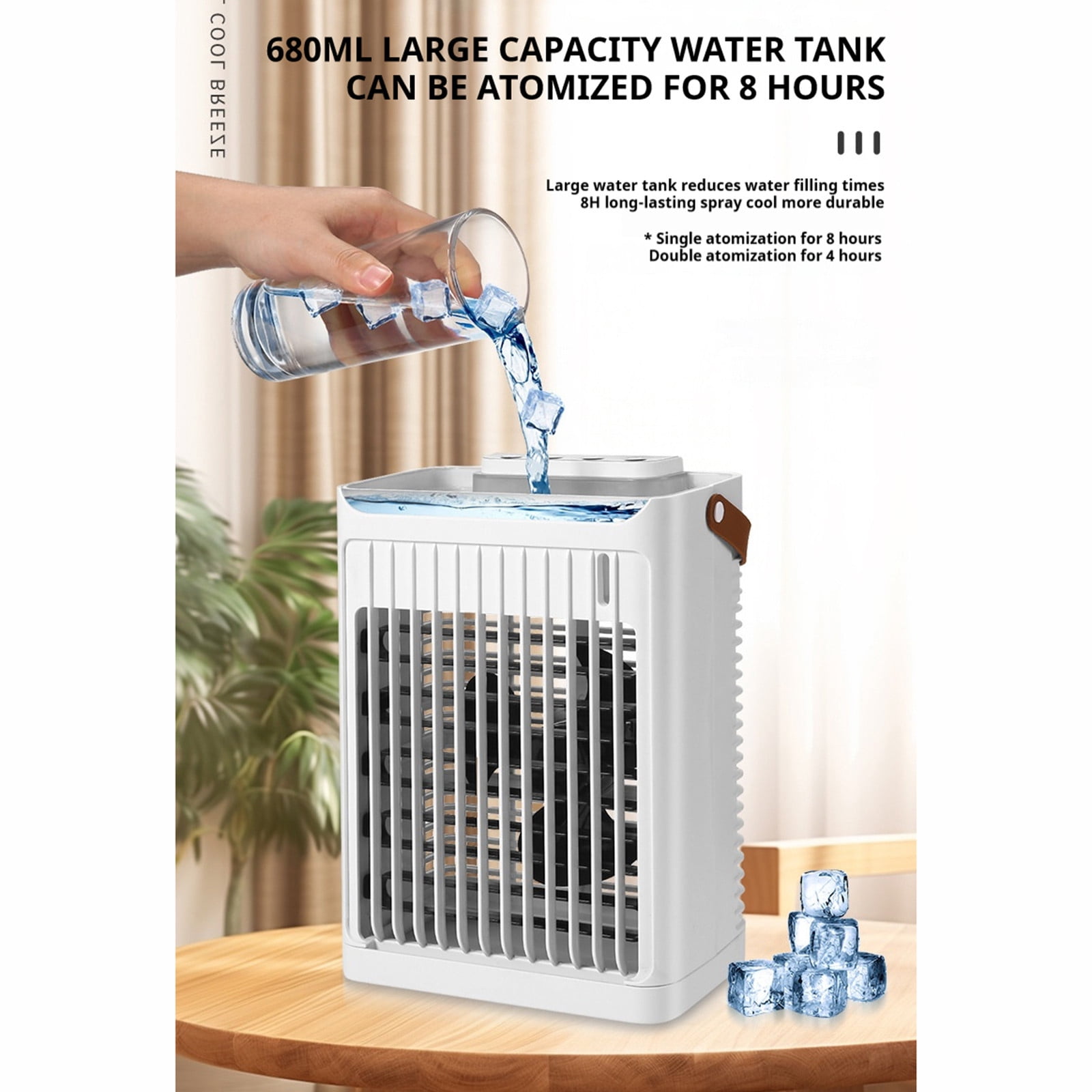 sruoe Portable Air Conditioners, Mini Air Conditioners, Personal Evaporative Air Cooler, Room Air Conditioner, Standing Air Conditioner