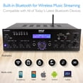 thumbnail image 4 of Pyle Bluetooth PDA6BU FM Radio USB Amplifier Receiver with Dual LU47PB Indoor/Outdoor Speakers, 4 of 6