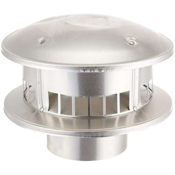 Selkirk Metalbestos Selkirk 104800 Gas Vent, 4" Cap Bird Proof Type B Top Round, galvanized