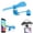 Blue, variant on Drongq Little Flexible Fan,Portable Fan,Phone Fan,Personal Fan,Plug In Fan,Little Fan,Travel Fan,Mobile Fan,Usb C Fan, Portable Fan Rechargeable,Great for Traveling,Using Phone