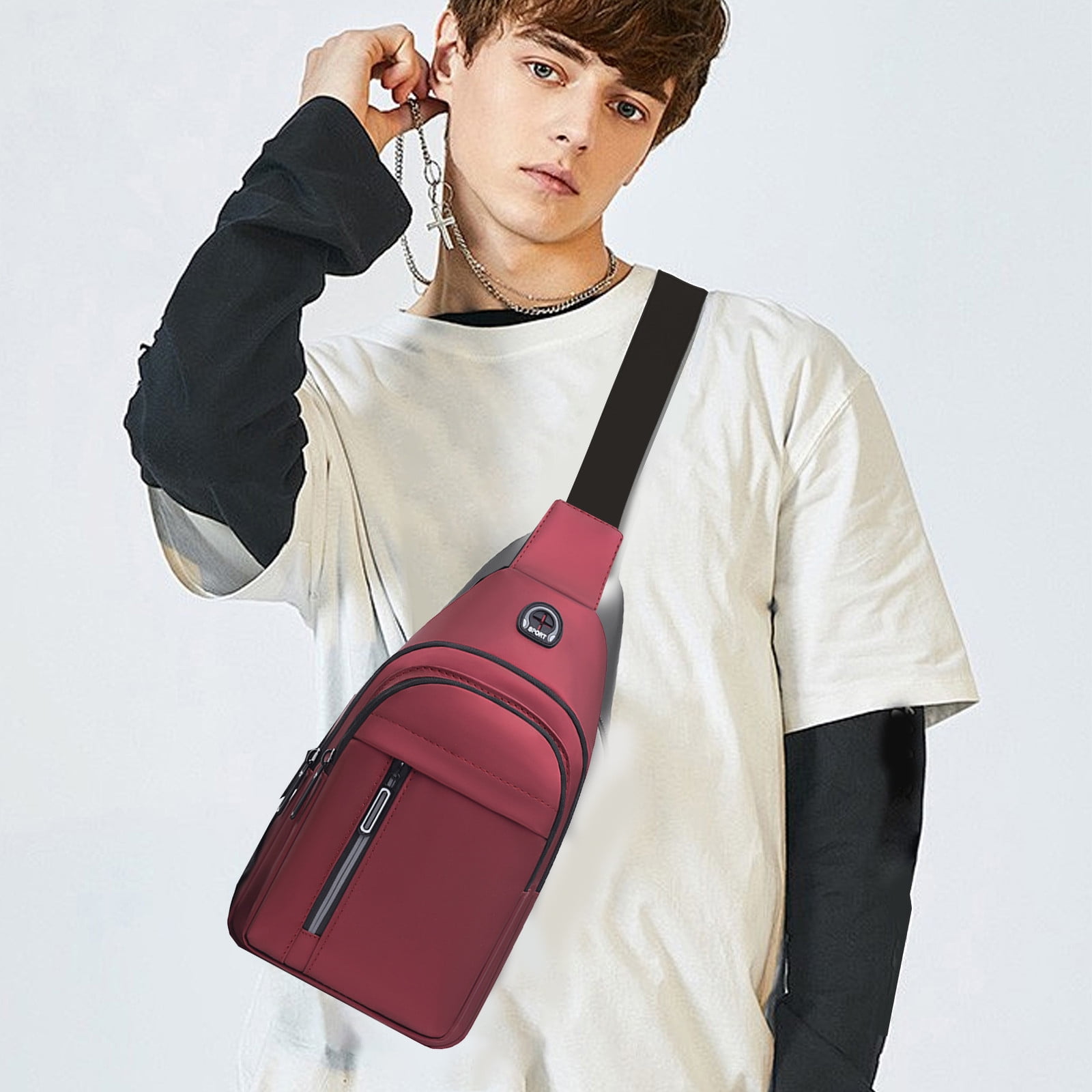 Sling Bag For Women Men, Sling Backpack, Multipurpose Crossbody, Shoulder Bag, Travel Hiking Daypack, Crossbody Shoulder Tote Crossbody Backpack Shoulder Bag