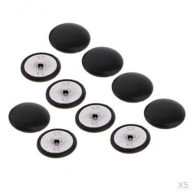 Botones Cubiertos de material cuero Artificial De La De Bricolaje Botones De para proteger Decorativo Accesorios De , Paquete De 50