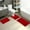 Red221, variant on Tuvgenk Quick Dry Bathroom Rugs Sets 3 Piece Absorbent Non Slip Bath Mat Set 1'X2', 2'X2', 2'X3' Black U Shaped Large Toilet Contour Rug