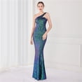 thumbnail image 4 of Vestido de fantasía con lentejuelas, vestido de fiesta, vestido de noche, vestido sexy largo para brindis, vestido de presentadora, 4 of 5