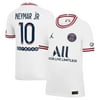 Youth Jordan Brand Neymar Jr. White Paris Saint-Germain 2021/22 Fourth Replica Jersey