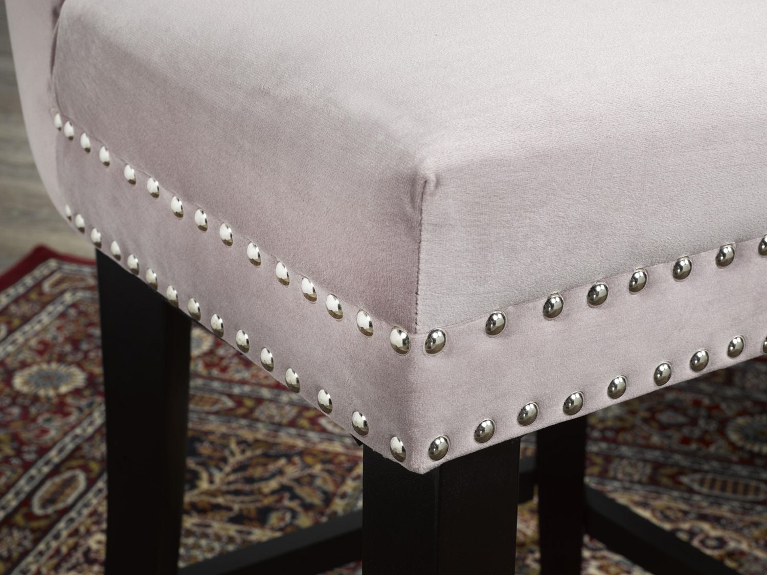 Tabouret de comptoir Karem, ensemble de 2, saumon