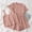 Orange, variant on Womens Crop Cami 3 Piece Waffle Knit Lounge Set Summer Pajama Sets with Short Sleeve Top Drawstring Shorts